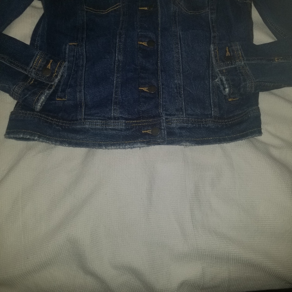 Universal Thread Destressed Denim Jacket - image 7